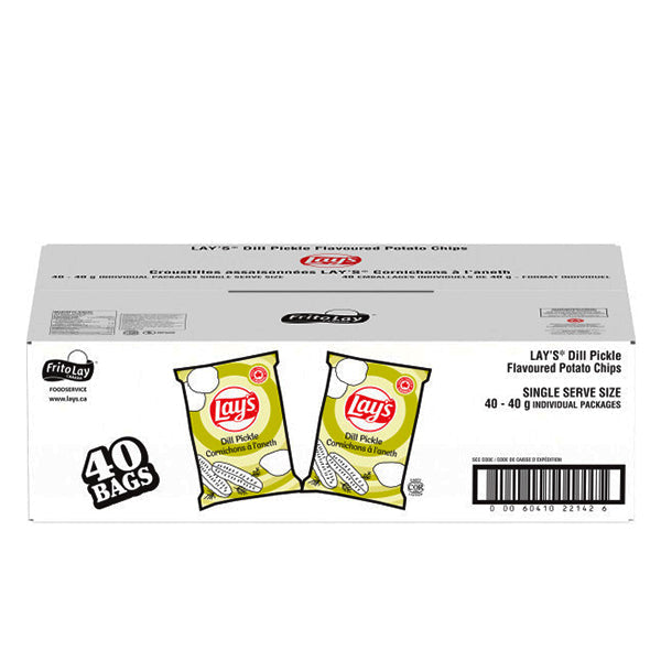 Lays Dill Pickle Potato Chips (40x40g)