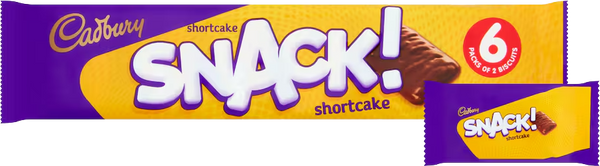 Cadbury Snack Shortcake Chocolate Biscuit (6x20g)