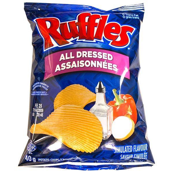 Ruffles All Dressed Potato Chips (48x40g) Noam's Kosher Candy Store Ruffles All Dressed Potato Chips (48x40g) Noam's Kosher Candy Store